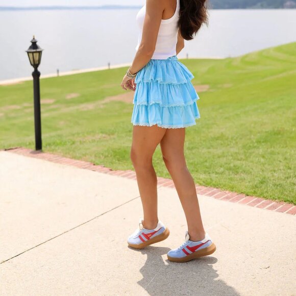 Gola - Athena Sneakers - 9 - Air / Coral / Off White / Gum - NEW - Picture 3 of 10